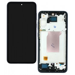 Дисплей для Samsung A356 Galaxy A35 (2024), синий, с рамкой, High Quality, OLED)