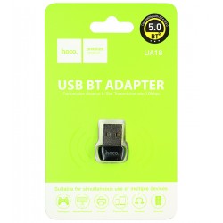 Контроллер USB - Bluetooth Hoco UA18, VER 5.0, черный