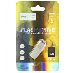 Флешка 64 Gb Hoco UD4, USB 2.0, серебристая