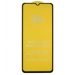 Закаленное защитное стекло для Nokia C22, C32, совместимое с чехлами, Full Glue, без упаковки, черный, клей по всей поверхности