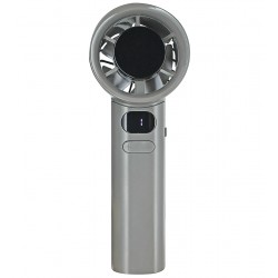 Портативный вентилятор Turbo M11 с LED-дисплеем, регулировка скорости 1–120, 16 см (Серый)