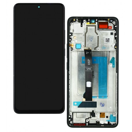 Дисплей для Xiaomi Poco F6, чорний, з рамкою, China Quality (TFT)