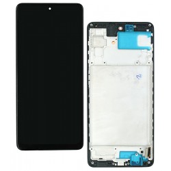 Дисплей для Samsung M515 Galaxy M51, M515F Galaxy M51, черный, с тачскрином, с рамкой, High quality (OLED)