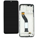 Дисплей для Xiaomi Poco C75, Redmi 14C, черный, с тачскрином, с рамкой, High Quality