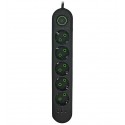 Мережевий подовжувач UA Power F05U 5 розеток + 3USB, 4м (Чорний)