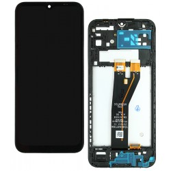 Дисплей для Samsung A146B Galaxy A14 (2023), черный, с рамкой, High quality, REV V0.4