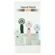 Портативний вентилятор Hand Held M5 з LED-дисплеєм, вбудований акумулятор (Білий)