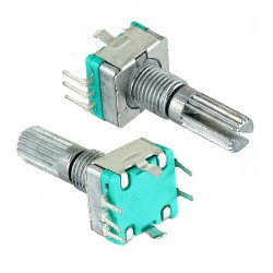 Энкодер с кнопкой EC11CT-V1Y12-AF2AS, 20 импульсов/1 оборот