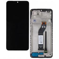 Дисплей для Xiaomi Redmi 13C, черный, с рамкой, оригинал (PRC)
