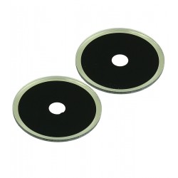 Скло камери для Xiaomi Redmi 14C, із зеленим обідком, комплект 2 шт