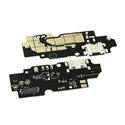 Шлейф для ZTE Blade A3 (2020), коннектора зарядки, с компонентами, с микрофоном, High Copy, (плата зарядки)