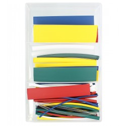 Набір кольорової термоусадки в касетниці 55шт по 10см