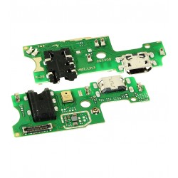 Шлейф для Infinix Hot 10 (X682), Note 8i (X683), конектора зарядки, конектора гарнітури, з компонентами, з мікрофоном, копія, (плата зарядки)