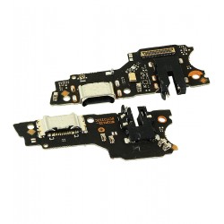 Шлейф для Oppo A32, A32s, конектора зарядки, конектора гарнітури, з мікрофоном, копія, (плата зарядки)