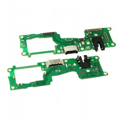Шлейф для Oppo A74, конектора зарядки, конектора гарнітури, з мікрофоном, копія, (плата зарядки)