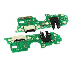 Шлейф для Oppo A76, конектора зарядки, конектора гарнітури, з мікрофоном, копія, (плата зарядки)