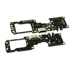 Шлейф для Oppo Reno 7, конектора зарядки, конектора гарнітури, з компонентами, з мікрофоном, копія, (плата зарядки)