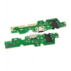 Шлейф для Infinix Hot 10 Play (X688C), Hot 11 Play, Hot 9 Play (X680), конектора зарядки, конектора гарнітури, з мікрофоном, копія, (плата зарядки)