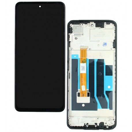 Дисплей для Realme C75, чорний, з рамкою, High Quality Дисплей для Realme C75, чорний, з рамкою, High Quality