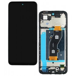 Дисплей для Infinix Hot 50i (X6531B), чорний, з сенсорним екраном (дисплейний модуль), з рамкою
