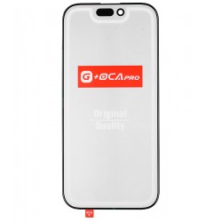 Стекло дисплея для Apple iPhone 16 Pro, с OCA-пленкой, с олеофобным покрытием, закалённое G+OCA Pro, черное