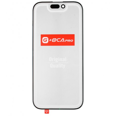 Скло дисплея для Apple iPhone 16 Pro, з OCA-плівкою, з олеофобним покриттям, загартоване G+OCA Pro, чорне Скло дисплея для Apple iPhone 16 Pro, з OCA-плівкою, з олеофобним покриттям, загартоване G+OCA Pro, чорне
