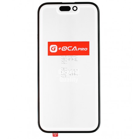 Скло дисплея для Apple iPhone 16, з OCA-плівкою, з олеофобним покриттям, загартоване G+OCA Pro, чорне Скло дисплея для Apple iPhone 16, з OCA-плівкою, з олеофобним покриттям, загартоване G+OCA Pro, чорне