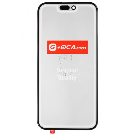 Стекло дисплея для Apple iPhone 16 Plus, с OCA-пленкой, с олеофобным покрытием, закалённое G+OCA Pro, черное Стекло дисплея для Apple iPhone 16 Plus, с OCA-пленкой, с олеофобным покрытием, закалённое G+OCA Pro, черное