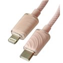 Кабель Lightning - Type-C, Proove Spectral, 100см, 27Вт, круглый, силиконовый, розовый