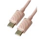 Кабель Type-C - Type-C, Proove Spectral, 100см, 60Вт, круглый, силиконовый, розовый