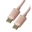 Кабель Type-C - Type-C, Proove Spectral, 100см, 60Вт, круглый, силиконовый, розовый