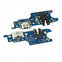 Шлейф для Realme C31, конектора зарядки, конектора гарнітури, з компонентами, з мікрофоном, копія, (плата зарядки)