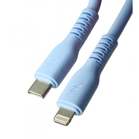 Кабель Lightning - Type-C, Proove Eternal, 100см, 27Вт, круглий, силіконовий, light blue