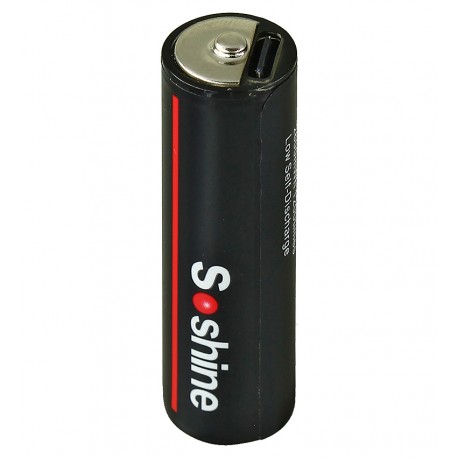 Аккумулятор AA Soshine AA/HR6, 1,5 B, Li-ion, (2600mWh), заряжается от USB Type-C. Аккумулятор AA Soshine AA/HR6, 1,5 B, Li-ion, (2600mWh), заряжается от USB Type-C.