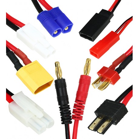 Переходник HTRC 8 in 1, для зарядных устройств и аккумуляторов
