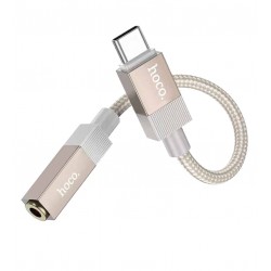 Адаптер перехідник Hoco UPA32C, Type-C to Jack 3.5, золотий