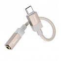 Адаптер перехідник Hoco UPA32C, Type-C to Jack 3.5, золотий