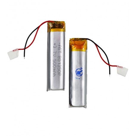 Аккумулятор 801350, 50 мм, 12,7 мм, 7,3 мм, Li-ion, 3,7 B, 500mAh, с контроллером Аккумулятор 801350, 50 мм, 12,7 мм, 7,3 мм, Li-ion, 3,7 B, 500mAh, с контроллером