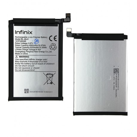 Акумулятор BL-49JX для Infinix Hot 30, Hot 40 (X6836), Hot 40 Pro (X6837), Note 10 Pro, Note 11 Pro, Zero 5G (X6815), Li-Polymer, 3,87 B, 5000mAh, ...