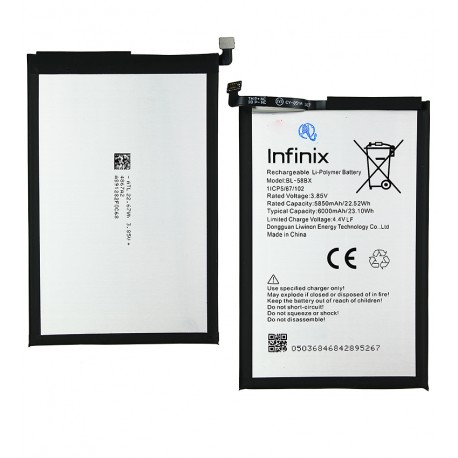 Акумулятор BL-58BX для Infinix Hot 10 Play (X688C), Hot 10S (X689), Hot 11 Play, Hot 12 Play (X6817, X6816), Hot 20 Play (X6825), Hot 30 Play NFC, ...