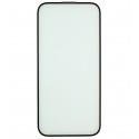 Защитное стекло для Apple iPhone 14 Pro, iPhone 15, 2.5D, WAVE тех пак., с защитной сеткой, черное
