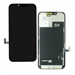 Дисплей для Apple iPhone 13, черный, с рамкой, High Quality, с широким ободком, (OLED), GX OEM Hard Дисплей для Apple iPhone 13, черный, с рамкой, High Quality, с широким ободком, (OLED), GX OEM Hard