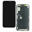 Дисплей для Apple iPhone 11 Pro, чорний, з рамкою, Copy, (TFT), ZY-IN CELL HD+