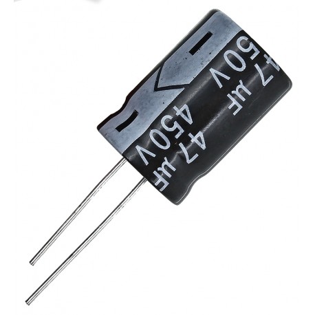 Конденсатор электролитический 47 uF 450 V, 105°C, d16 h25 (CHONG) Конденсатор электролитический 47 uF 450 V, 105°C, d16 h25 (CHONG)