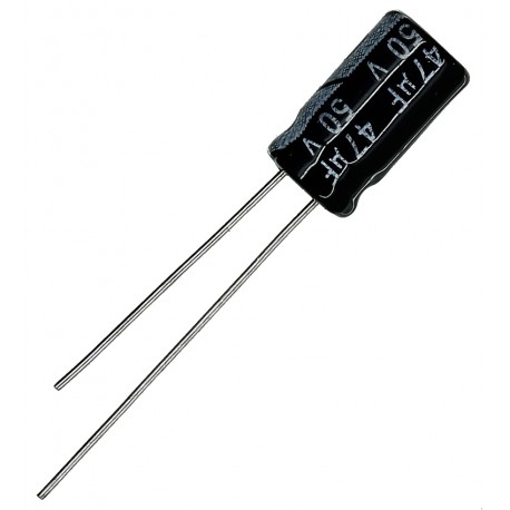 Конденсатор электролитический 47 uF 50 V, 105°C, d6 h11 (CHONG) Конденсатор электролитический 47 uF 50 V, 105°C, d6 h11 (CHONG)