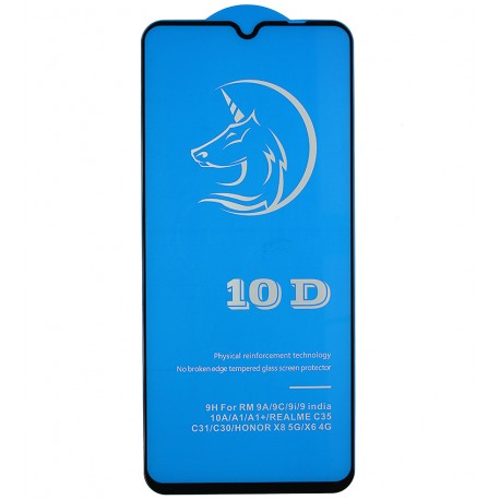 Захисне скло для Realme C35, Titanium, 3D, чорне Захисне скло для Realme C35, Titanium, 3D, чорне