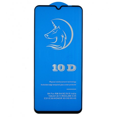 Захисне скло для Realme C30, Titanium, 3D, чорне Захисне скло для Realme C30, Titanium, 3D, чорне
