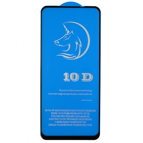 Захисне скло для Realme Narzo 30, Titanium, 3D, чорне Захисне скло для Realme Narzo 30, Titanium, 3D, чорне