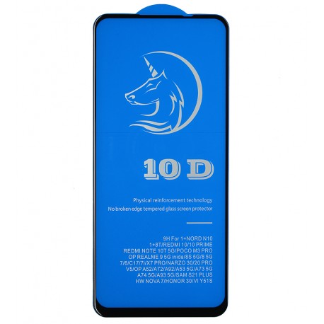 Захисне скло для Realme Narzo 20 Pro, Titanium, 3D, чорне Захисне скло для Realme Narzo 20 Pro, Titanium, 3D, чорне