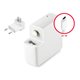 Зарядний пристрій для Apple, 61W, USB-C Type-C на Type-C, білий